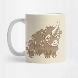 Woolly Rhino (Elasmotherium) On His Own Mug